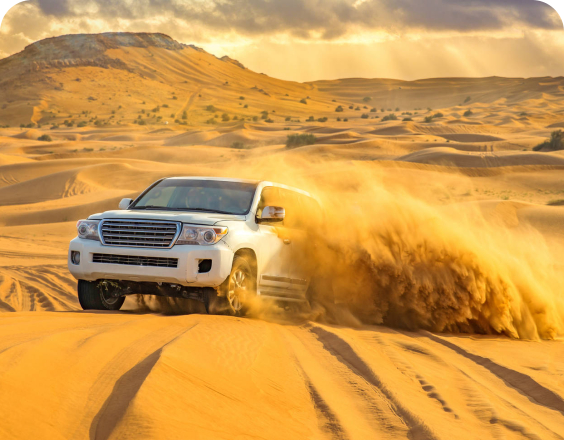 Dune bashing in Dubai